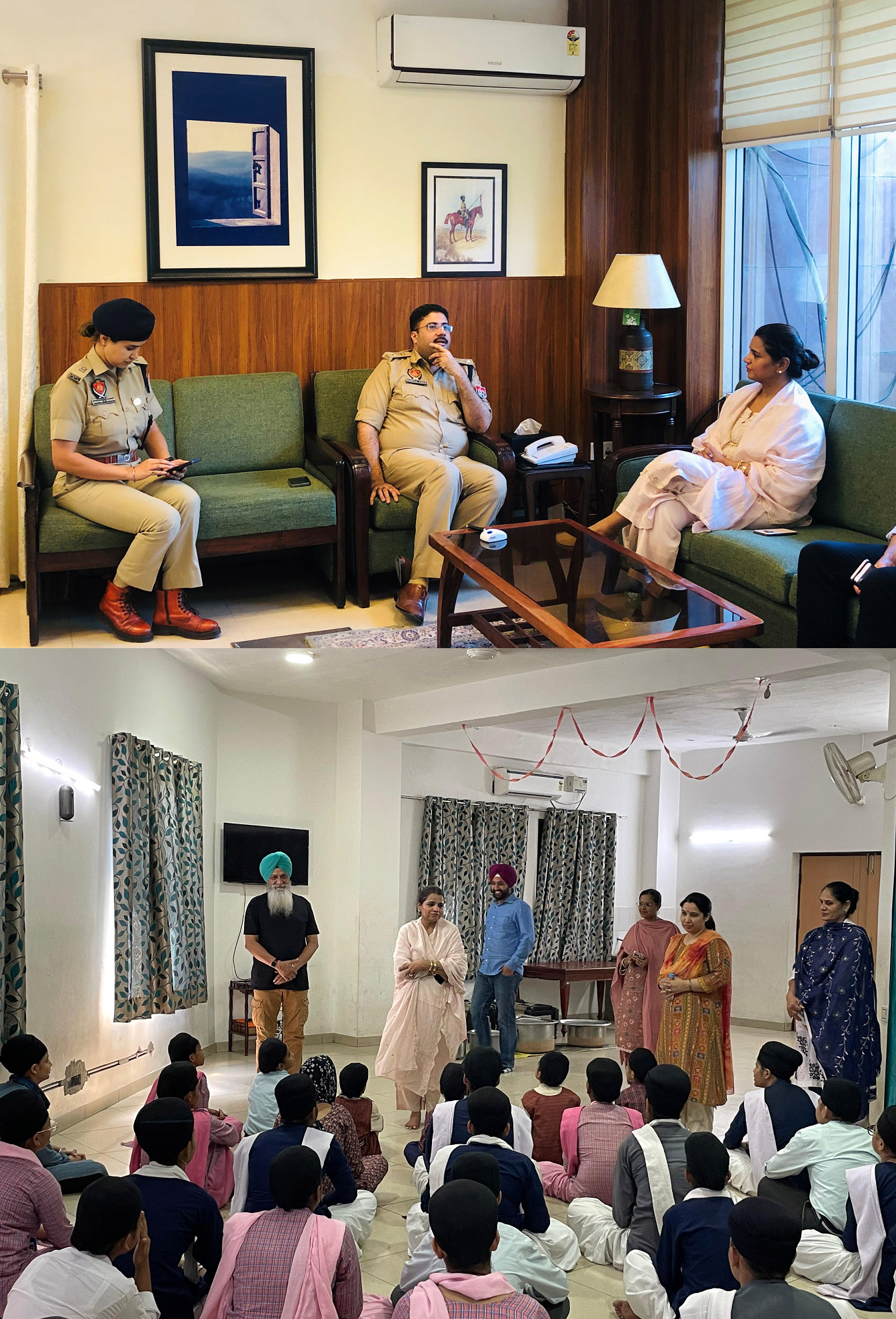 Punjab State Child Rights Protection Commission visits Mohali to review child protection and welfare schemes.